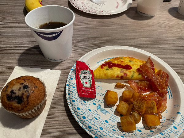 ビジネスホテルの朝食